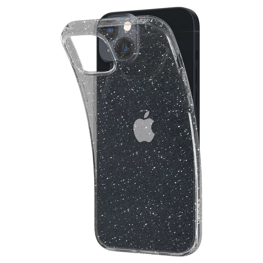 Spigen flydende krystal iPhone 14 Plus Case - Clear Glitter