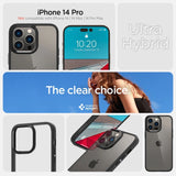 Spigen Ultra Hybrid iPhone 14 Pro Case - Matte sort