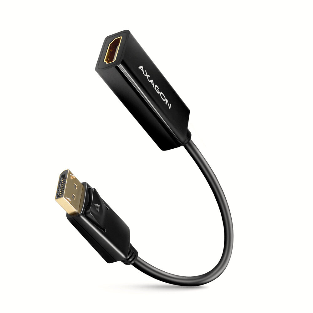 Axagon RVD-HI14N videokabel adapter 0,18 m DisplayPort HDMI Sort