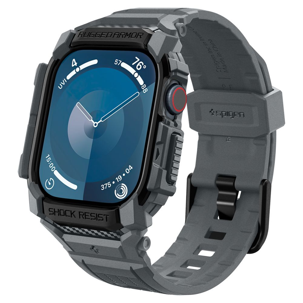 Spigen Rugged Armor ”Pro” Apple Watch 10/11 (46 Mm) Mørkegrå