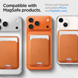 Spigen Valentinus Magsafe Universal Magnetisk Kortholder Metallisk Orange