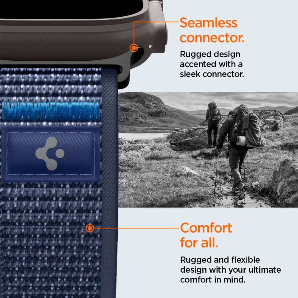 Spigen Athlex Air 2 Apple Watch 8 / 9 / 10 / 11 / 12 / Se / Ultra (44 / 45 / 46 / 49 Mm) Active Marineblå