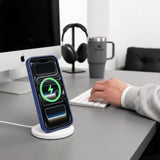 Tech Protect Magmat Magsafe Cc Iphone 17 Pro Max / 18 Pro Max Dyb Blå/Klar