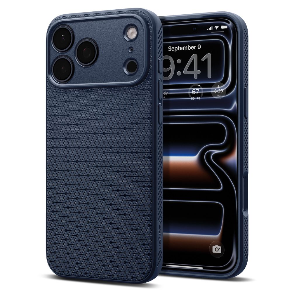 Spigen Liquid Air Iphone 17 Pro Max Marineblå