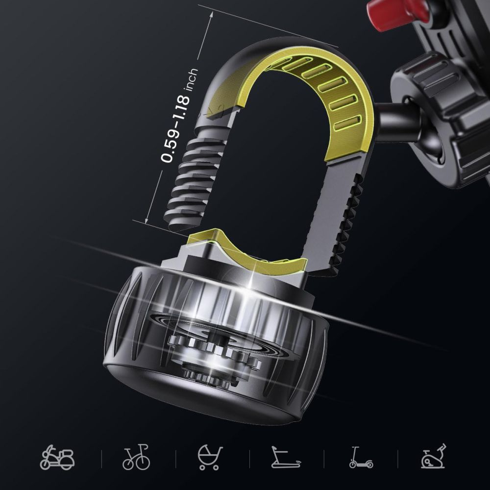 Tech Protect V6 Universal Cykel Og Motorcykelholder Sort