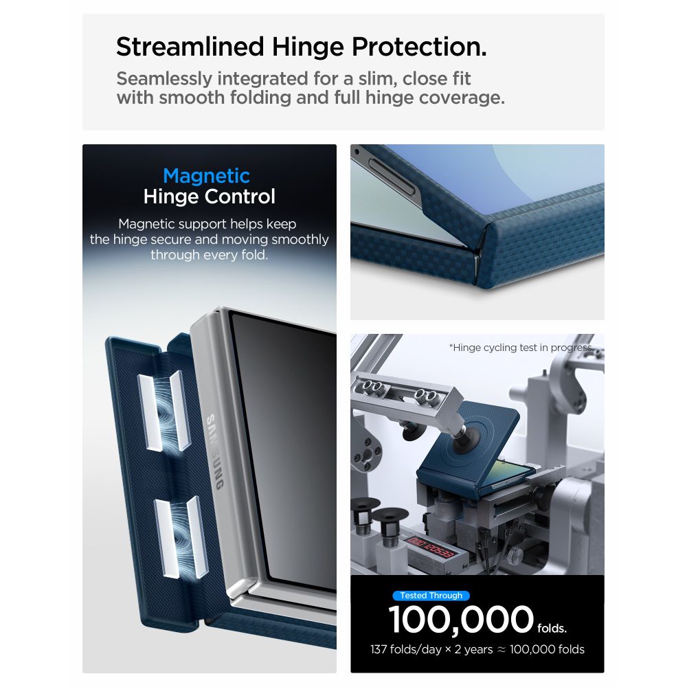 Spigen Airskin Aramid Magsafe Galaxy Z Flip 8 Navy