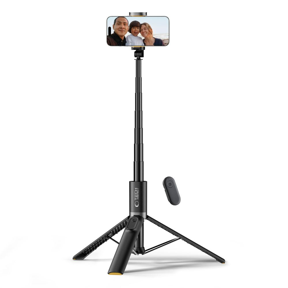 Tech Protect L08 S Bluetooth Selfie Stick Stativ Sort