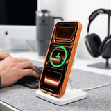 Tech Protect Magone Magsafe Cc + Glas 2 Pak Iphone 17 Pro Max / 18 Pro Max Cosmic Orange/Klar