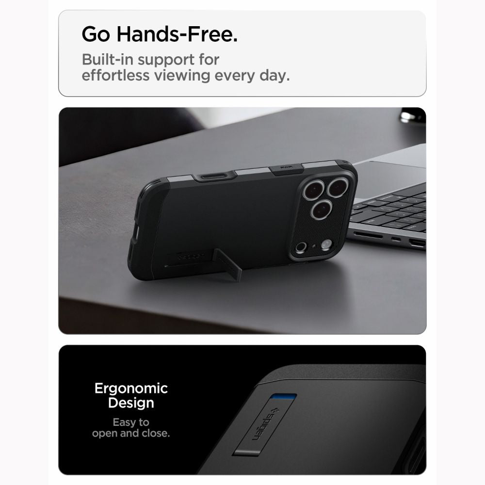 Spigen Tough Armor T Magsafe Iphone 17 Pro / 18 Pro Sort
