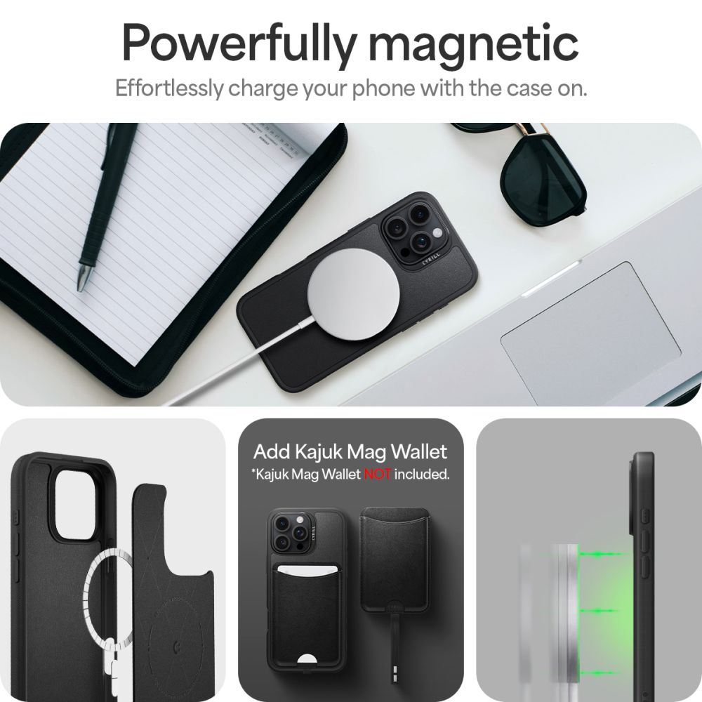 Spigen Cyrill Kajuk Classic Charm Mag Magsafe Iphone 16 Pro Sort