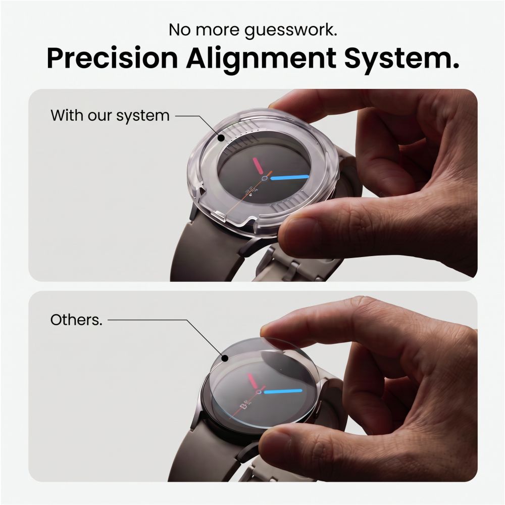 Hærdet Glas Tech Protect Easy Set+ 2 Pack Samsung Galaxy Watch 8/9 (44 Mm) Klar