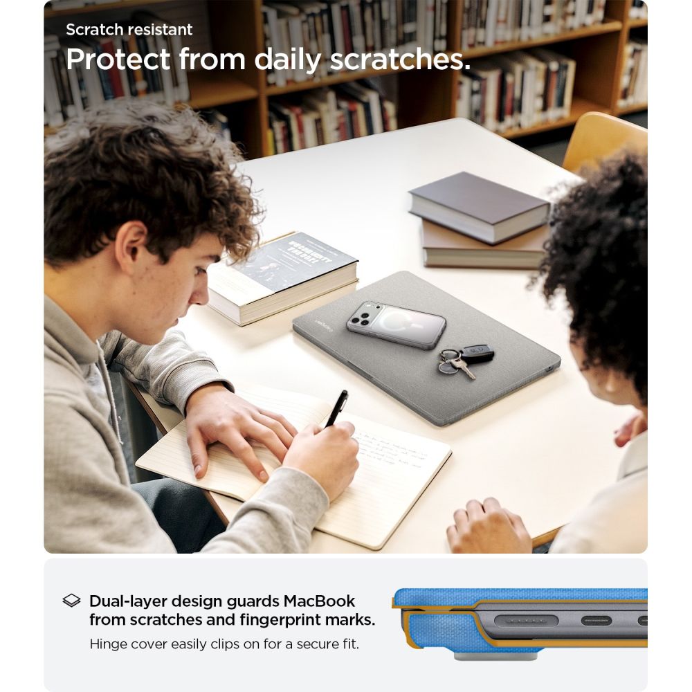 Spigen Urban Fit Macbook Air 15 M2 M5 2023 2026 Heathergray