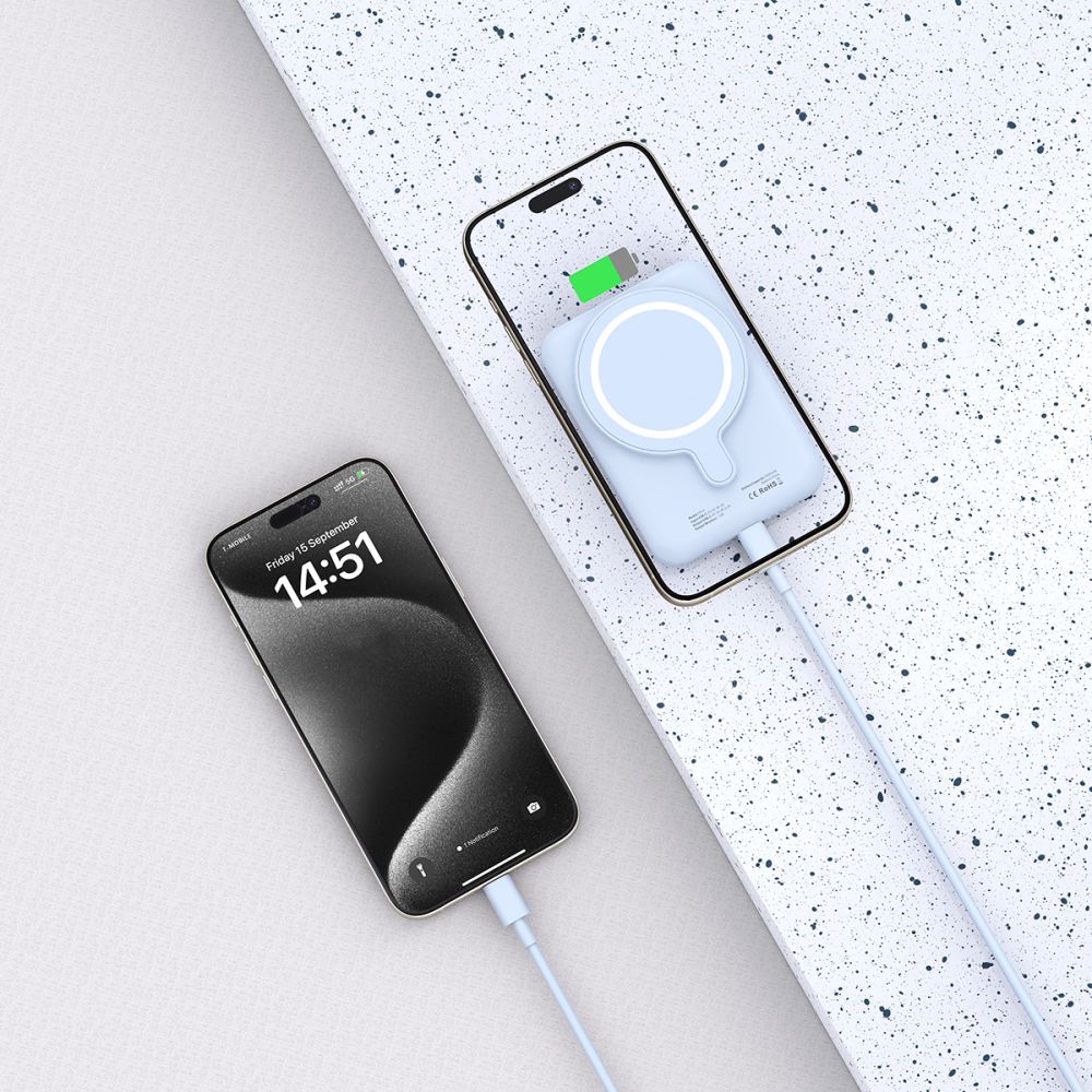 Tech Protect Pb10 Lifemag Magsafe Powerbank 5000 M Ah Blå