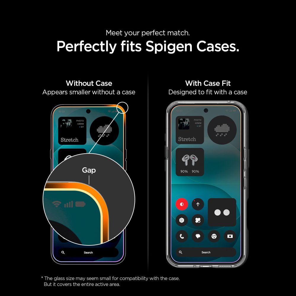 Hærdet Glas Spigen Glas.Tr Ez Fit Pro Ac 2 Pack Ingenting Phone 4 A Pro Clear