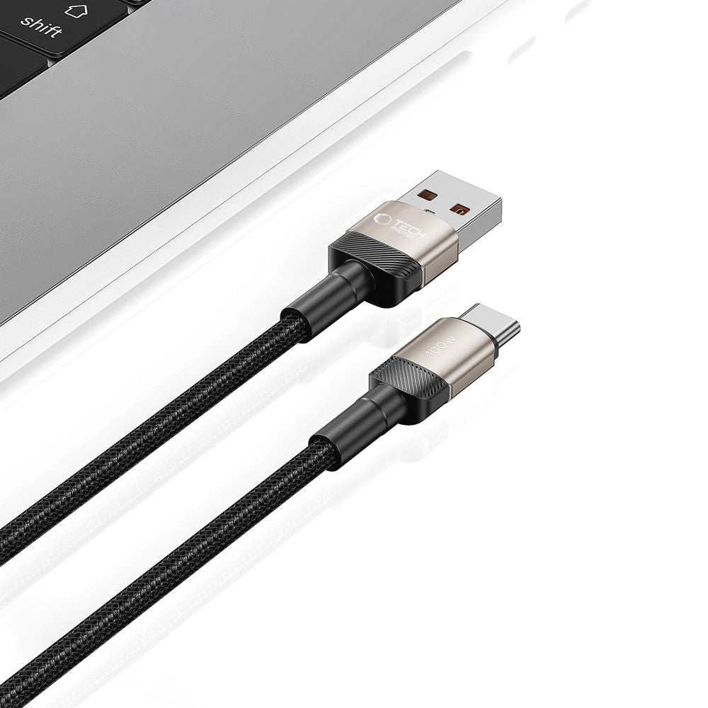 Tech Protect Ultraboost Evo Type C Kabel 100 W/5 A 100 Cm Titanium