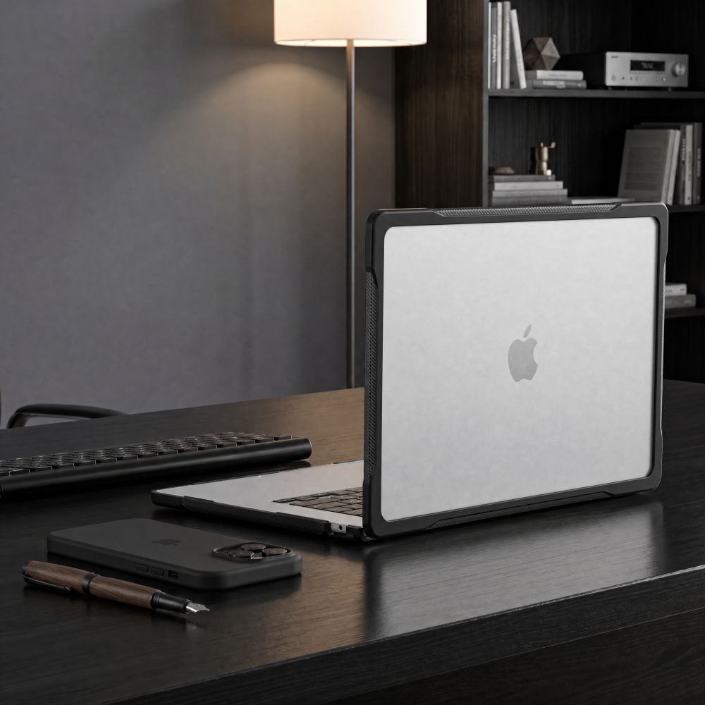 Tech Protect Velar Macbook Air 15 M2 M5 2023 2026 Sort/Mat Klar