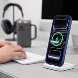Tech Protect Magmat Magsafe Cc Iphone 17 Pro Max / 18 Pro Max Mat Dyb Blå