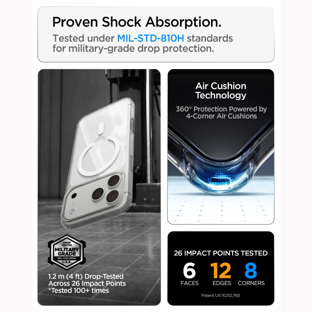 Spigen Liquid Crystal Magsafe Iphone 17 Pro Max / 18 Pro Max Klar/Hvid