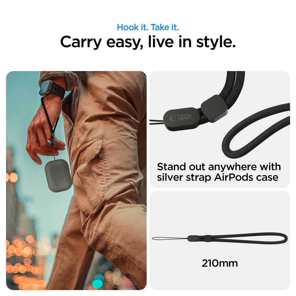 Tech Protect Naturalfit Apple Airpods Pro 3 Olivegrøn