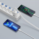 Tech Protect Nca30 2 Port Netværksopladder Pd 30 W / Qc3.0 + Type C Kabel Hvid