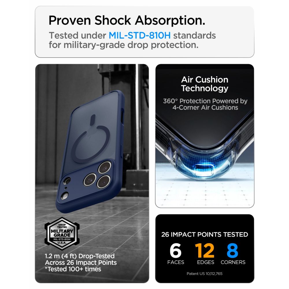 Spigen Ultra Hybrid Magsafe Iphone 17 Pro / 18 Pro Frost Deep Blue