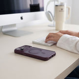 Tech Protect Magprime Magsafe Cc Iphone 17 Pro / 18 Pro Mat Burgundy