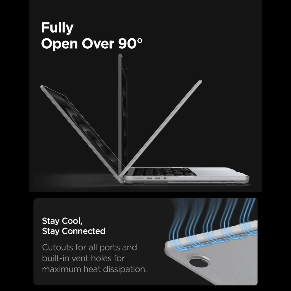 Spigen Airskin Macbook Pro 14 M1 M5 Pro / M5 Pro Max 2021 2026 Frost Clear