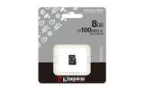 Kingston Technology 8GB microSDHC Industrial C10 A1 pSLC kort enkeltpakke uden adapter
