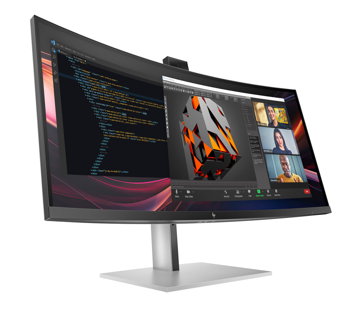 HP Series 7 Pro 34 inch WQHD Conferencing Monitor - 734pm PVC Free