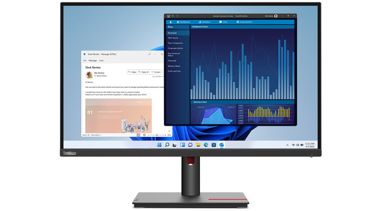 Lenovo ThinkVision T27p-30 computerskærm 68,6 cm (27") 3840 x 2160 pixel 4K Ultra HD LED Sort