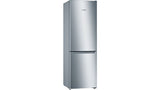 Bosch Serie 2 KGN33NLEB køle-/fryseskab Fritstående 282 L Rustfrit stål