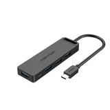 Vention TGKBB interface hub USB 3.2 Gen 1 (3.1 Gen 1) Type-C 5000 Mbit/s Sort