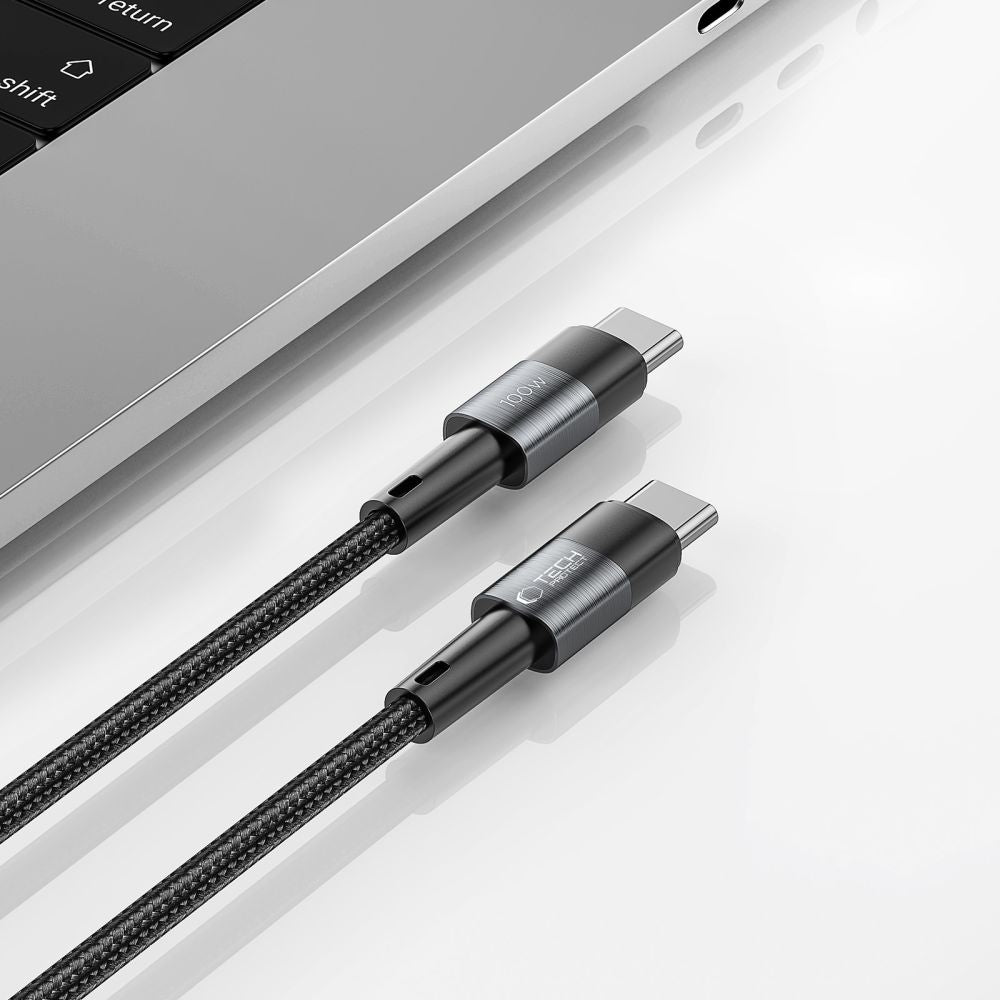 Tech Protect Ultraboost Type C Kabel Pd 100 W / 5 A 25 Cm Grå
