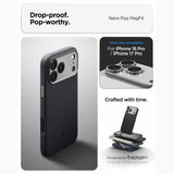 Spigen Nano Pop Magsafe Iphone 17 Pro Max / 18 Pro Max Sort Sesam
