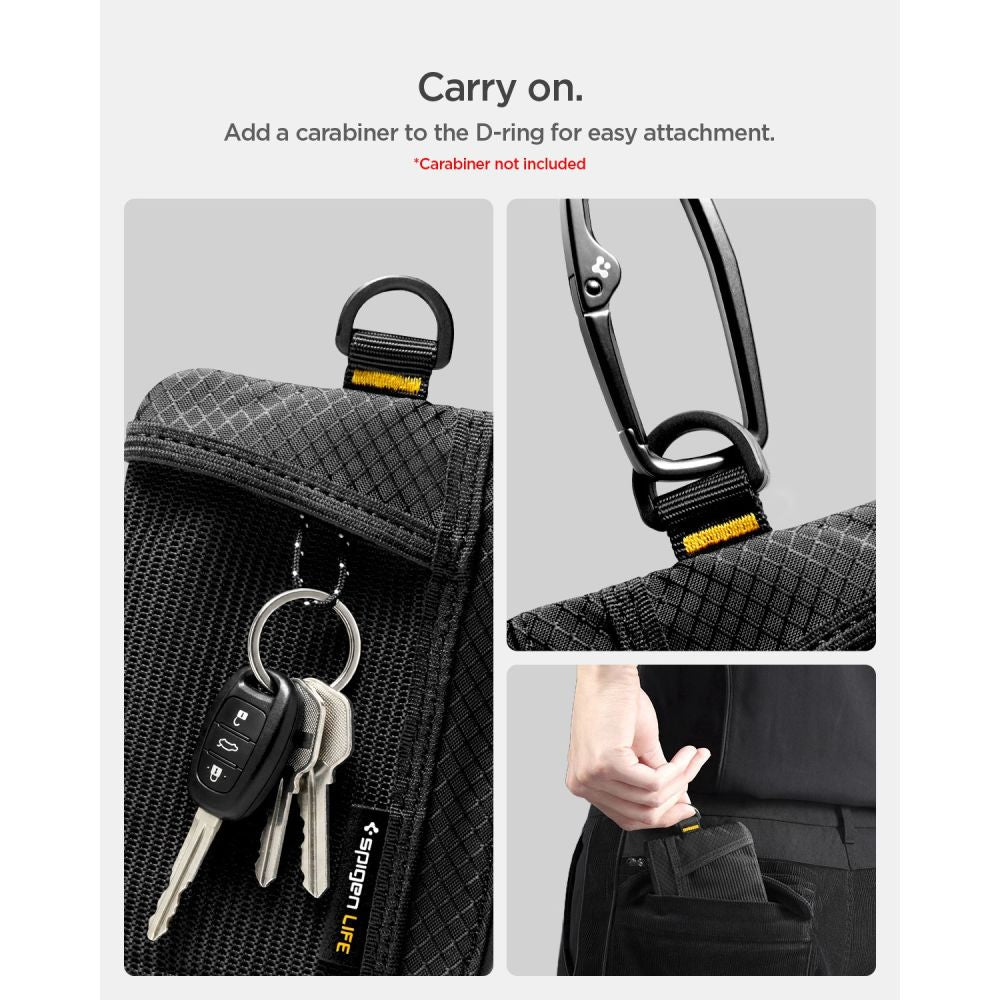 Spigen Lf300 Blød Rfid Kortholder Sort