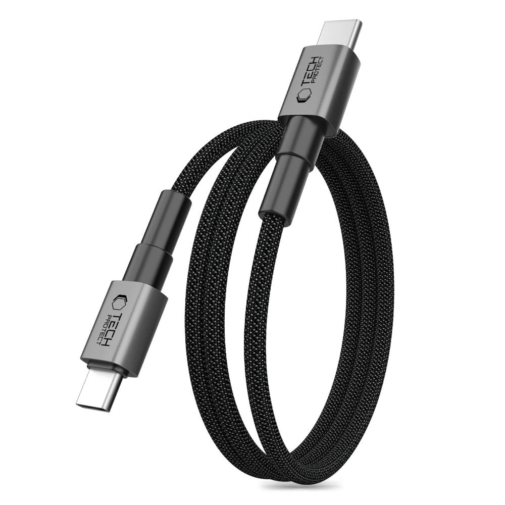 Tech Protect Ultraboost Dna Magtwist Type C Kabel Pd 100 W / 5 A 100 Cm Jerngrå