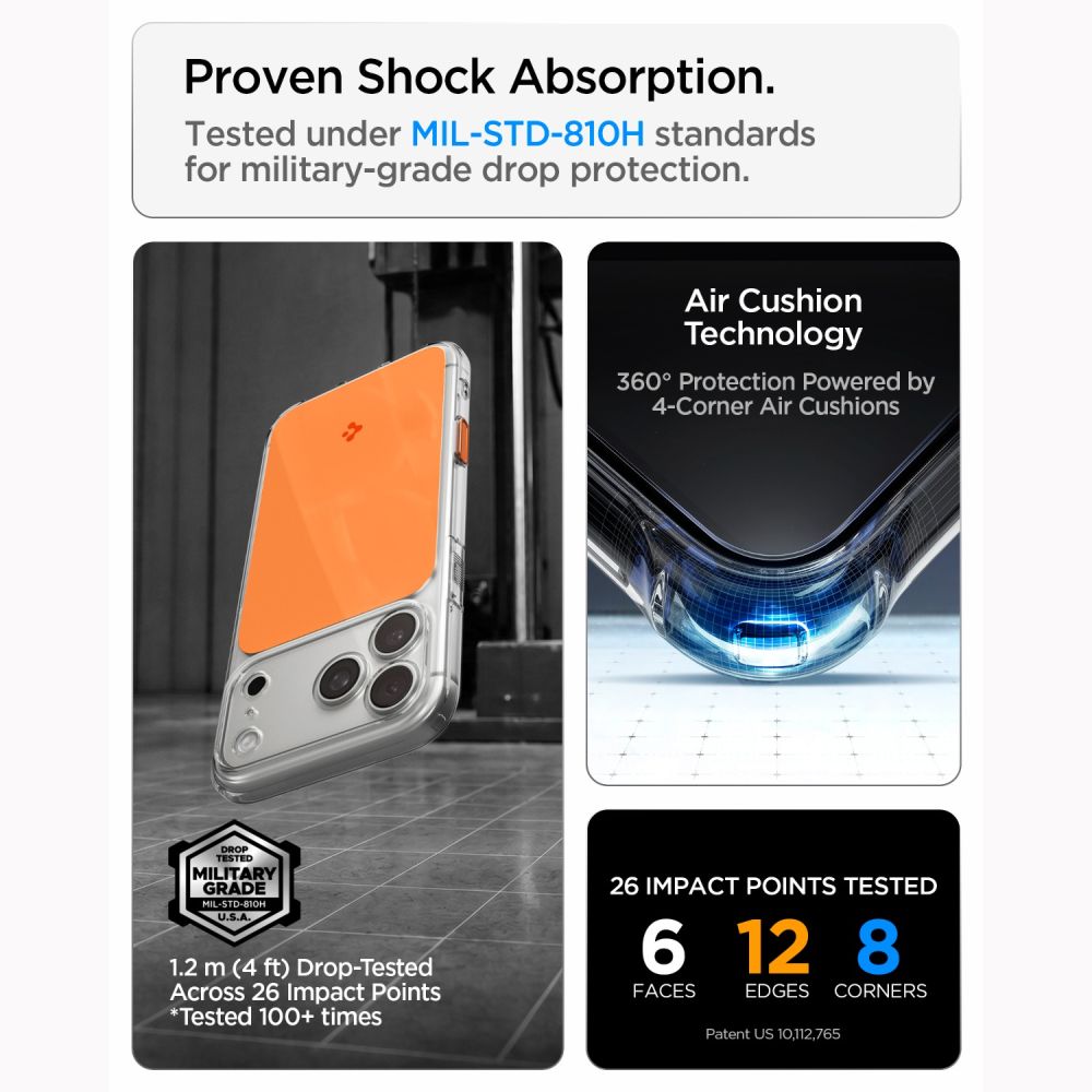 Spigen Ultra Hybrid T Magsafe Iphone 17 Pro / 18 Pro Glossy Orange