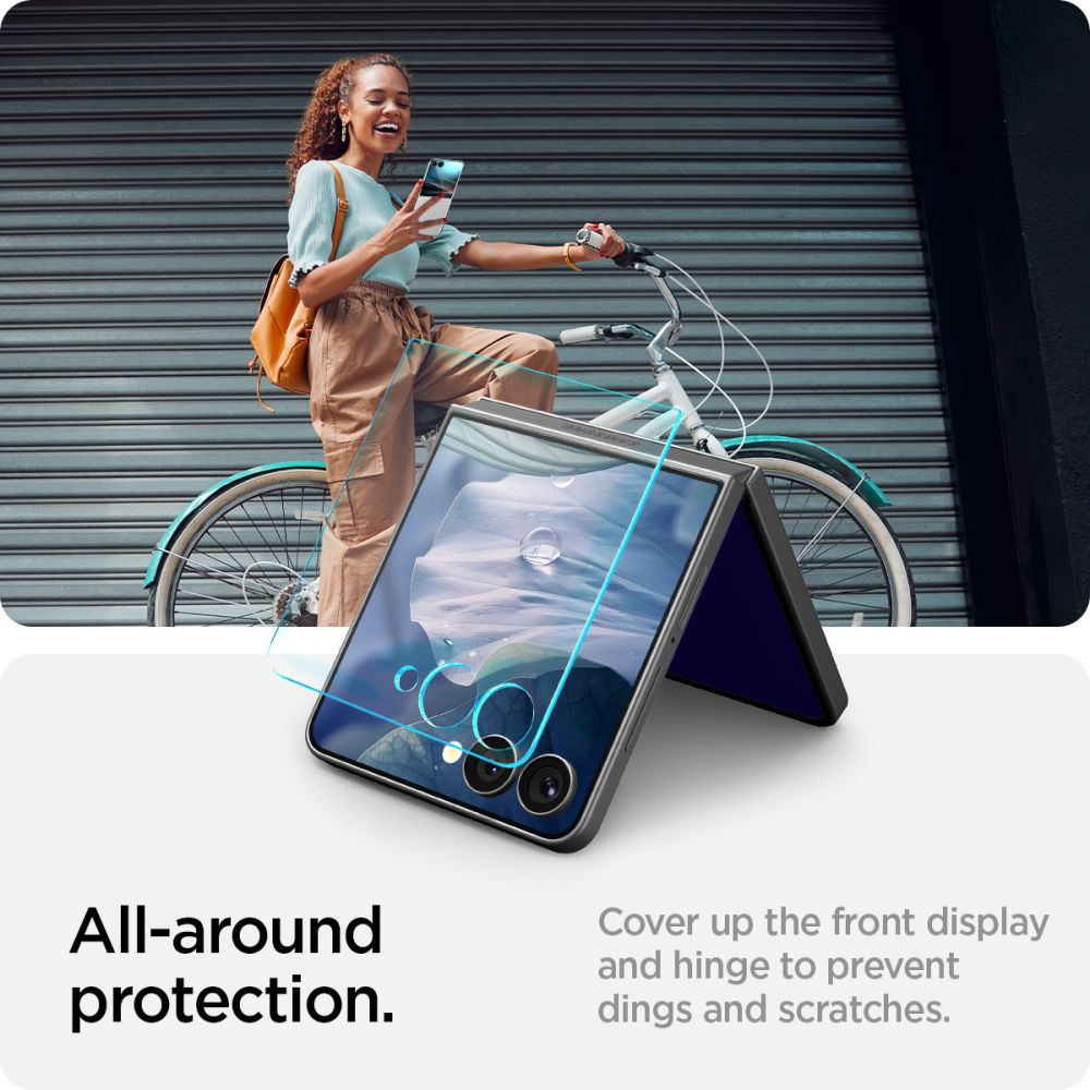 Hærdet Glas Spigen Glas.Tr Ez Fit Hd 2 Pack Galaxy Z Flip 7/8 Clear