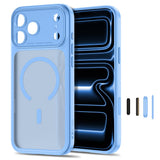 Tech Protect Magpeak Magsafe Cc Iphone 17 Pro / 18 Pro Mat Lysblå