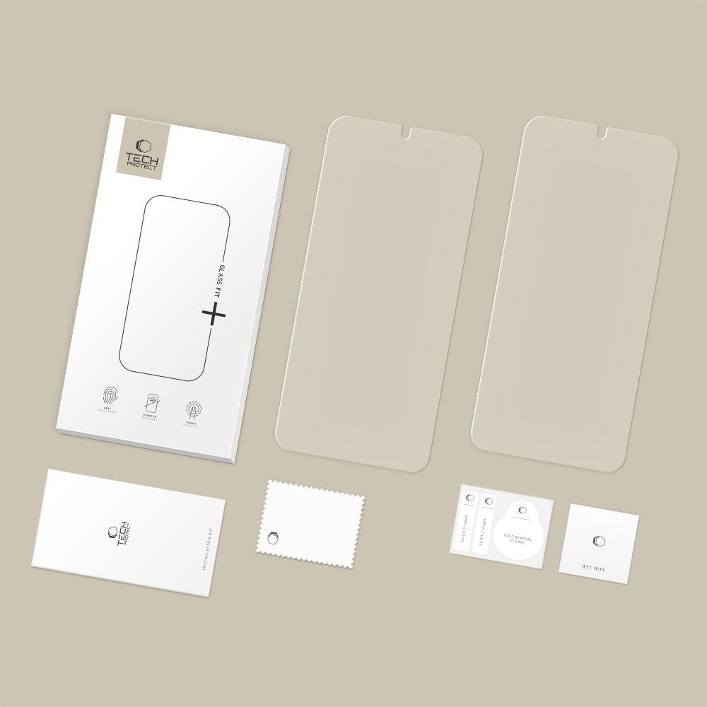 Hærdet Glas Tech Protect Glass Fit+ 2 Pack Galaxy S26 Clear