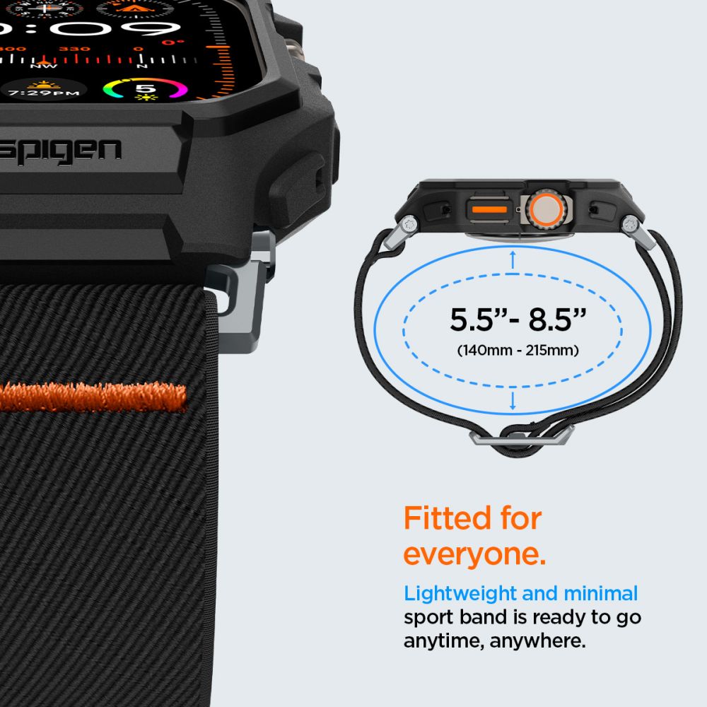 Spigen Lite Fit ”Pro” Apple Watch Ultra 1 / 2 / 3 (49 Mm) Matsort