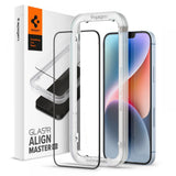 Hærdet Glas Spigen Alm Glass Fc Iphone 13 / 13 Pro / 14 / 16 E / 17 E Sort