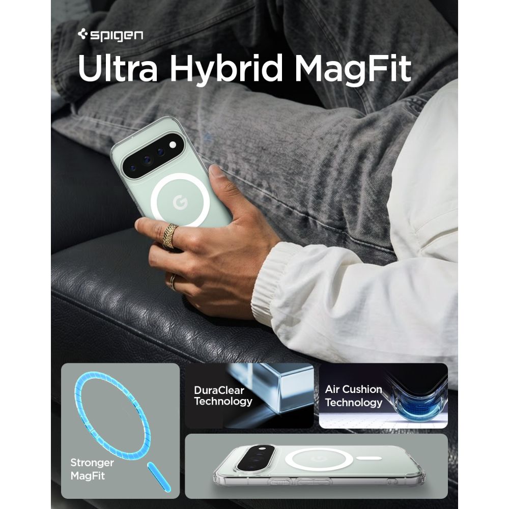 Spigen Ultra Hybrid Magasafe Google Pixel 11 Pro Klar/Hvid