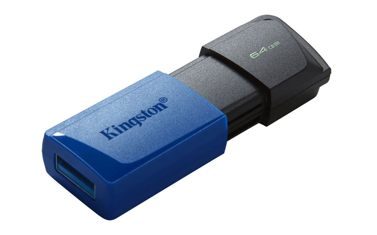 Kingston DataTraveler 64GB USB 3.2 Gen 1 Sort Blå