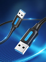 Vention CONBG USB-kabel USB 3.2 Gen 1 (3.1 Gen 1) 1,5 m USB A 5 Gbit/sek. Sort