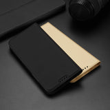 Dux Ducis Skin Pro case for Oppo Reno 8 flip cover card wallet stand black