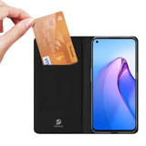 Dux Ducis Skin Pro case for Oppo Reno 8 flip cover card wallet stand black