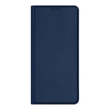 Dux Ducis Skin Pro case for Oppo Reno 8 flip cover card wallet stand blue