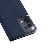 Dux Ducis Skin Pro case for Oppo Reno 8 flip cover card wallet stand blue