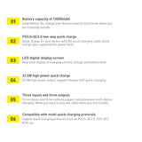 Baseus Adaman Metal Power Bank med hurtig opladning 10000mAh 22.5W (Overseas Edition 2021) sort